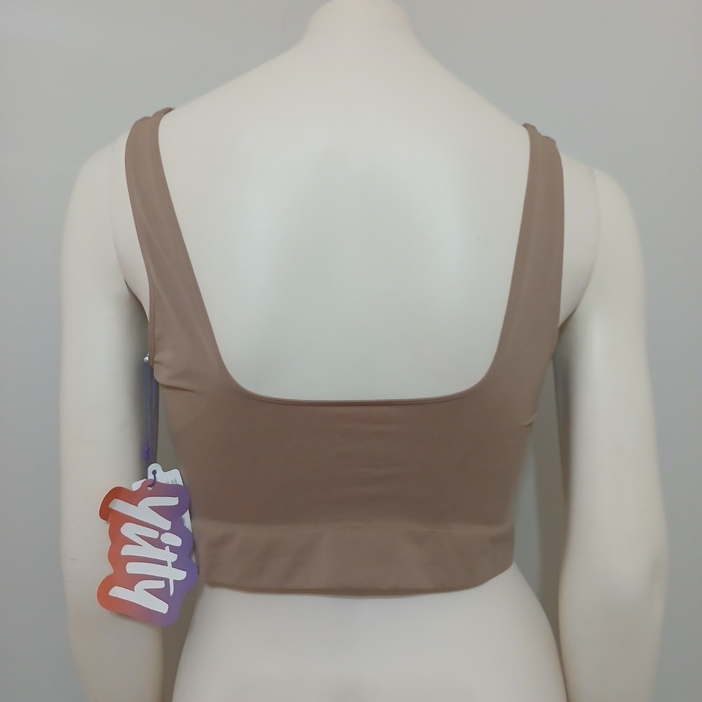 Yitty Nearly Naked Shaping Midi Bra 5X Taupe Ruched Seamless MD2250597 NEW - Picture 2 of 7